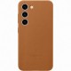 Husa Leather Cover pentru Samsung Galaxy S23, Camel